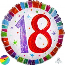 Folija balon - 18 Holografski pisan Folija balon - 18 Holografski pisan